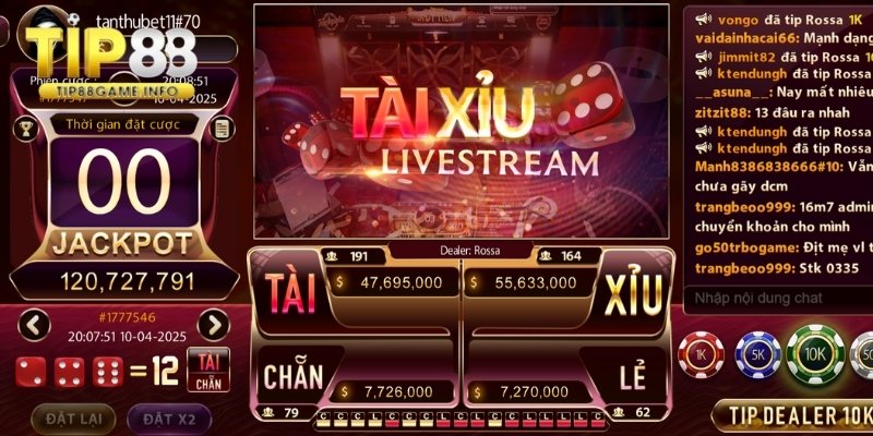 Khái quát về lối chơi tài xỉu tại TIP88